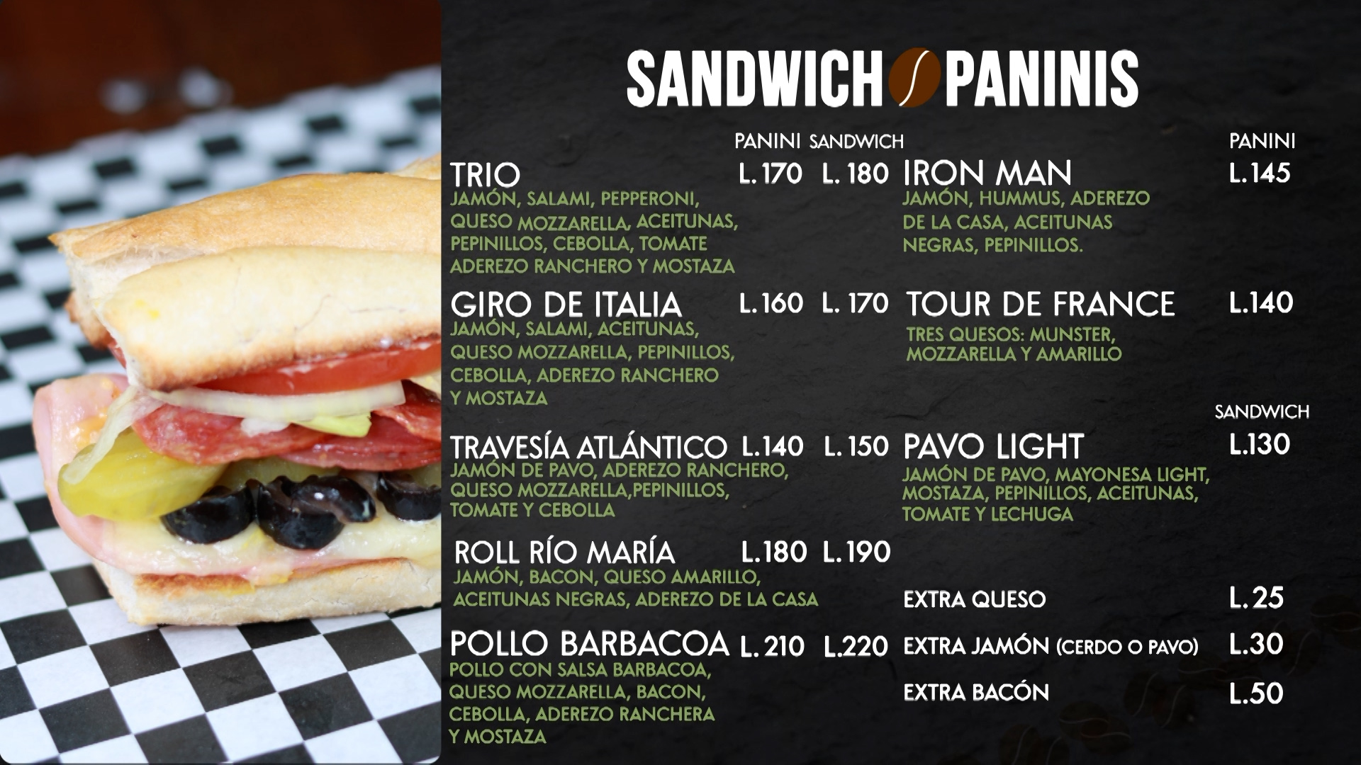 Sandwich/Paninis – Trio Café